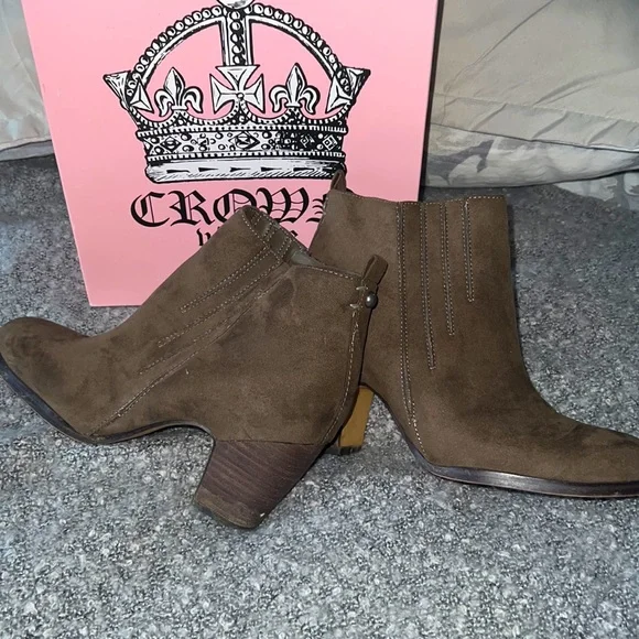 Ankle high dark brown ankle boot - Picture 1 of 5